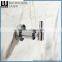 Customized Luxury Bathroom Design Zinc Alloy Chrome Finishing Bathroom Sanitary Items Wall Mounted Double Robe Hook