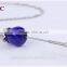 Sterling Silver Necklace Pendant Essential Oil Diffuer Pendant Glass Jewelry 925 Wholesale