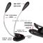 Book Reading Lamp With Dual Head and 8 LED Flexible Book Light Best Suited For Bed Reading BBQ Grilling Desk Travel