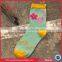 Custom sock packaging korea sock knitting machine little flower sock