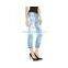 Slim Cropped Jean In Ombre Tie Dyeblue for women (LOTX330)