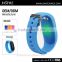 J-Style smart silicone chain link bracelet digital pedometer wtih continuous heart rate monitor