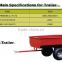 Europe Style Tractor implements Trailer for sale