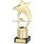 factory custom-made handmade polyresin funny tennis sport trophy