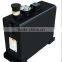 telescopic cylinder system including tank, hose, and so on