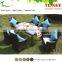 Outdoor furniture syntheric wicker armrest dining chair