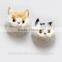 3D Plush cat animal fridge magnet ,resin half cat fridge magnet