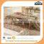Royal luxury golden stainless steel hotel/living room furniture coffee/center table B818G