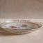 Patterned glass plate/Glass dinner plates/wholesale clear glass plates