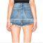 2017 summer new fashion high waist denim blue summer sexy hot short pants for girls