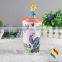 BPA Free Customized Made pp Plastic Cup With Top Figurine