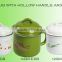 12/14cm printing enamel cup mug with lid with hollow handle