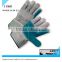 Heavy Duty Double Reinforced Palm & Canvas Back Natural Cowhide Split/Full Palm Green Leather Work Protective Gloves In Safety