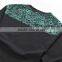 Grey/Blue mens V-neck wool knitwear with digital print, 60/2