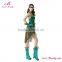 Halloween party women green poison ivy costume