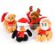 New item cheap small promotional reindeer snowman musical plush christmas toys