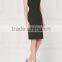 Women Office Dresses 2017 New Designs Black 100% Polyester Fabric Work Dress