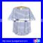 OEM wholesale fashionable cotton o-neck long sleeve striped tshirt for women