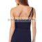 Custom Fashion Bodybuilding Sports Fitness One Shoulder Tank Tops for Sale