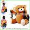 Kids Girls Cute 3D Plush Bear Backpack PU School Bag