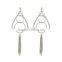 XP-TE-2167 factory price Bohemia Vintage Drop Tassel Woman Design Magnetic Earrings