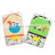 factory direct sell cartoon printed 100%cotton double layers baby blanket