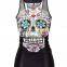 Top fashion simple design lady horror skull rock T-shirt