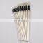 Round Head Artist Bristle Paint Brushes with Wooden Handle