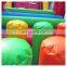inflatable slide sport games football obstacle course for kids