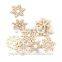 christmas DIY assorted hanging wooden snowflake cutouts