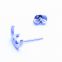 Foreign trade accessories, moon and stars, body piercing stainless steel bow tie earrings wholesale