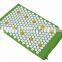 Natural eco friendly cotton and linen plastic spikes foot acupressure mat with label