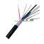 12 core aluminum armored fiber optic cable single-mode GYSTA