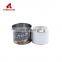 Factory direct sale 2l white round empty tin can 250ml 240ml oil