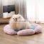 High-end pet supplier pet bed flower soft cotton winter warm dog bed mat