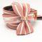 Top Selling Pink Stripe Bow Pet Pull Collar and Leash