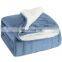 Direct Factory Luxury 2ply Fleece Wholesale Sherpa Blanket Throw for Home Use