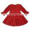 C1083 Fashion baby clothing baby girls' dress spring turndown collar lace dress