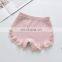 Fashion children Girls Pants Rib Cotton Solid Color Lace Kids Girl Shorts