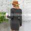 LAITE D2165 autumn&winter women o-neck solid color sexy dresses ladies long sleeve casual dresses with belt