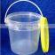 Food grade plastic storage container yogurt bucket 1liter with lid