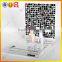 High end countertop acrylic cosmetic display holder with logo