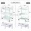 medical trolley beautiful metal salon trolley white