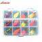 New Products 12pcs/box  Metal Spoon Sequins Spinner Lure Spinning Artificial Spoon Fishing Lure set