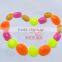 2 holes colorful elliptical resin stone trim