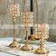 Fancy Wedding Decorative Candlesticks Luxury Candle Holder Gold Stand Metal Table Nordic Modern Home Decoration Plating Minjie