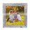 customized eco-friendly wooden picture frame square mdf photo frame 8.2 x 8.2 x 0.8 inches