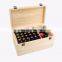 Pine Wood 2 layers Essential Oil Box with 66 compariments