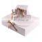 Cheap Price Ribbon Close 3 Piece Corrugated Origami Fold up Shipping Gift Packaging Box