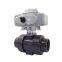 CTB two way motorized pvc valve with electric actuator 220V 380V 24V valve 4 inch pvc valve